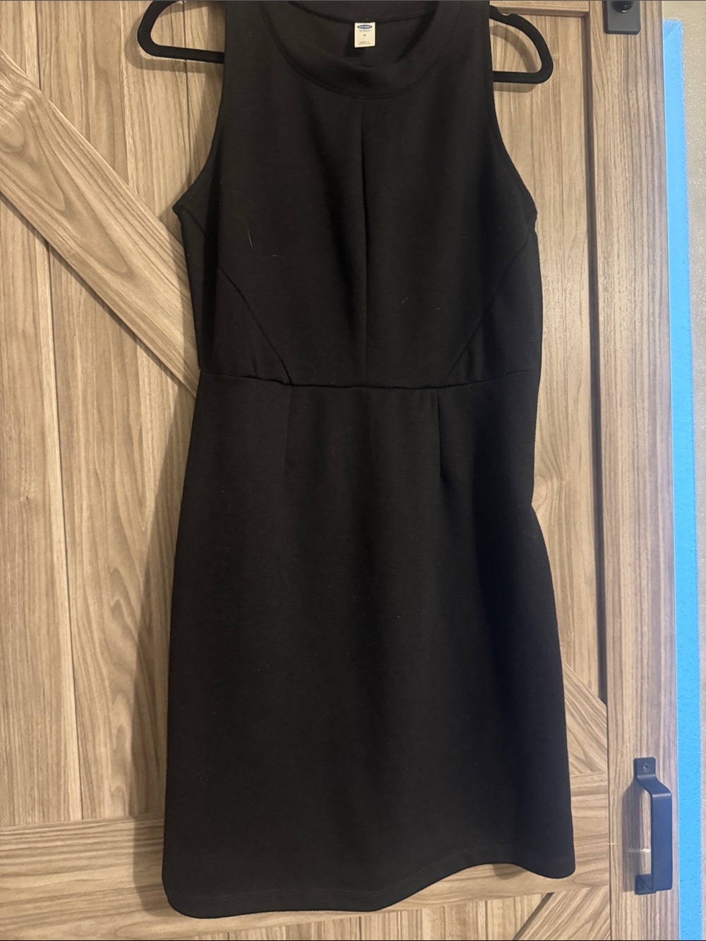 Old Navy Black Sleeveless Sheath Dress in Medium